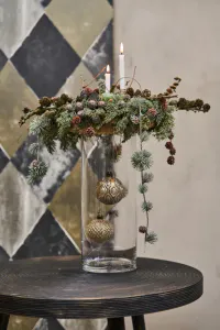 Hovedbilde Julekugle 2ass D8cm glas