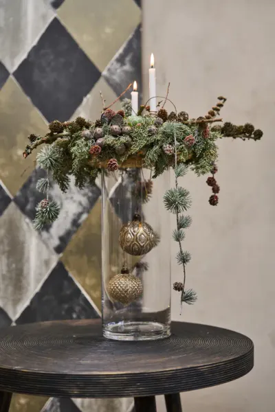 Julekugle 2ass D8cm glas