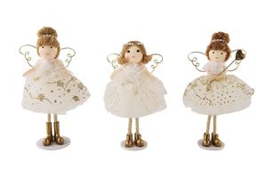 Hovedbilde Engel Tyl 3 ass. H:16 cm Hvid