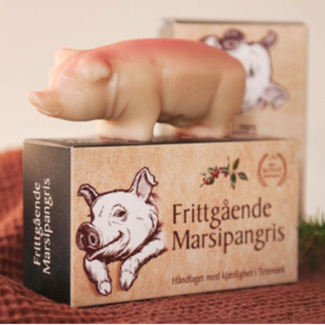 Hovedbilde Frittgående marsipangris 140g